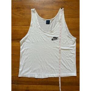 Nike 1980s blue label swoosh tank single stitch